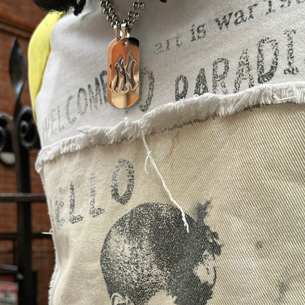 NY Dog Tag Chain